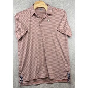 Bald Head Blues Cowans Ford Club Striped Golf Polo Shirt Men's Size 2XL